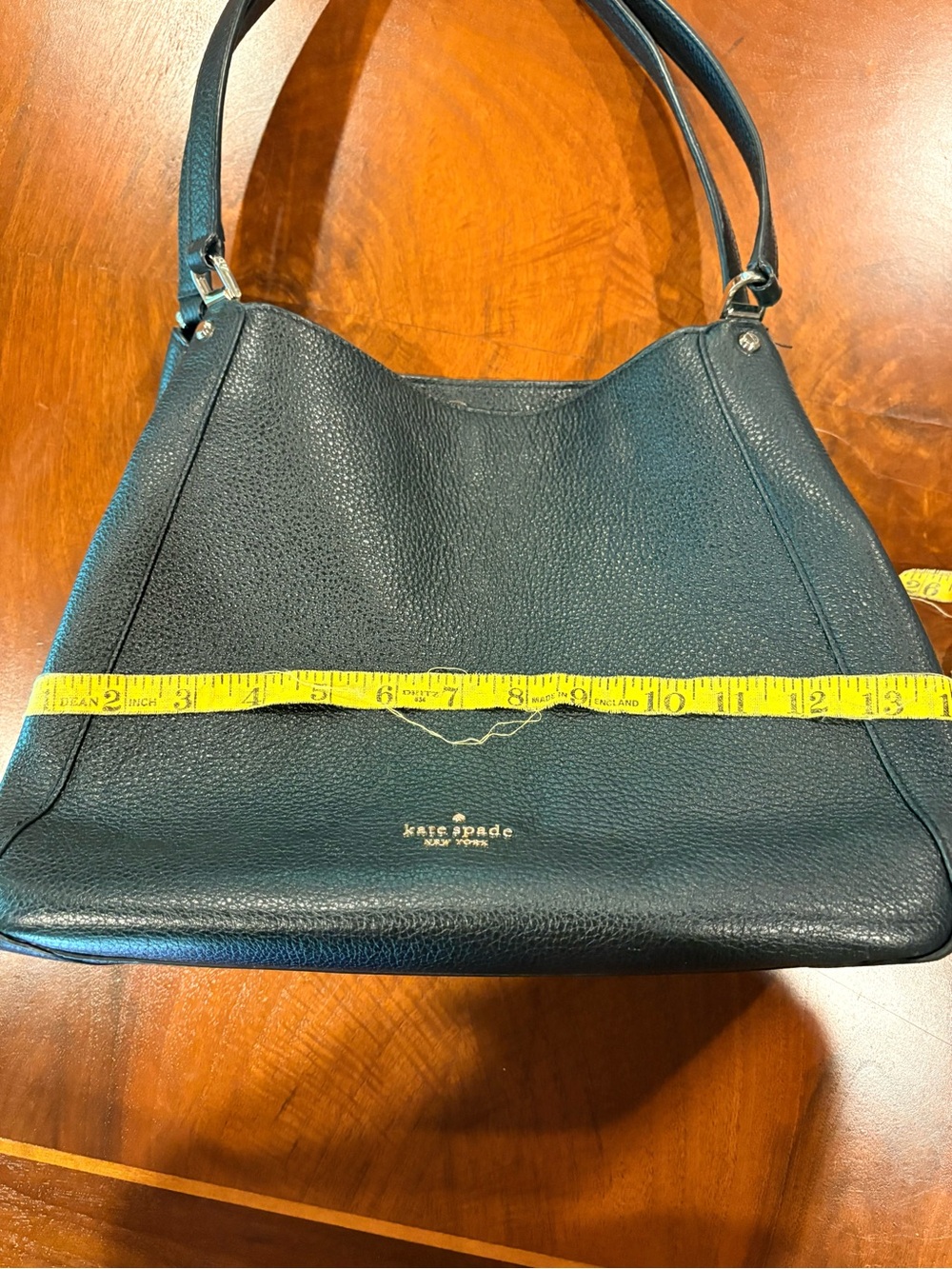 kate spade Black Pebbled Leather Shoulder Bag with Gold Hardware - Picture 11 of 12